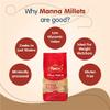 Manna Little Millet. Natural Grains 1kg (500g x 2 Packs) - (Kutki / Samai / Same / Samulu) | Native Low GI Millet Rice | High Protein & 100% More Fibre Than Rice view 3