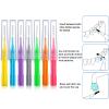 Patelai 100 Pieces Braces Brush for Cleaner Interdental Brush Toothpick Dental Flossing Head Oral Hygiene Flosser Tooth Cleaning Tool(Stylish Colors) view 3