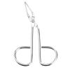Amosfun Stainless Steel Scissors Shaped Eyebrow Tweezer Clip (Silver) view 1