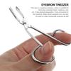 Amosfun Stainless Steel Scissors Shaped Eyebrow Tweezer Clip (Silver) view 3