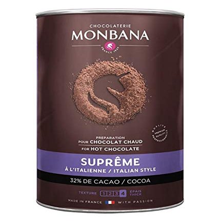 Monbana Supreme 32% Cacao Hot Chocolate Powder 1KG X 3