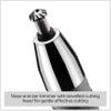 BaByliss Super-X Metal Precision Detail Trimmer - 3-in-1 Nose, Ear & Eyebrow Trimmer, 2 Attachments, 2 Comb Guides, Battery-Powered, 7066U view 4