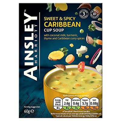 Ainsley Harriott Caribbean Sweet and Spicy soup 60g (Pack of 8)