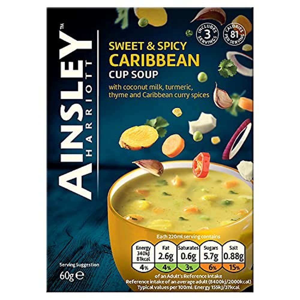 Ainsley Harriott Caribbean Sweet and Spicy soup 60g (Pack of 8)