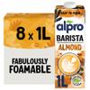Alpro Barista Almond Drink - Plant-Based Long Life Dairy Free & Lactose Free - Great for Coffee Foam - 1L (Pack of 8) view 1