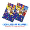 2 x "Happy Birthday" Funny Chocolate Bar Wrappers | Novelty Prank Gag Gift for Adults | Rude Joke Labels for Birthdays, Secret Santa & Fathers Day | Fits Standard 100g110g Bars (Wrappers Only) view 2