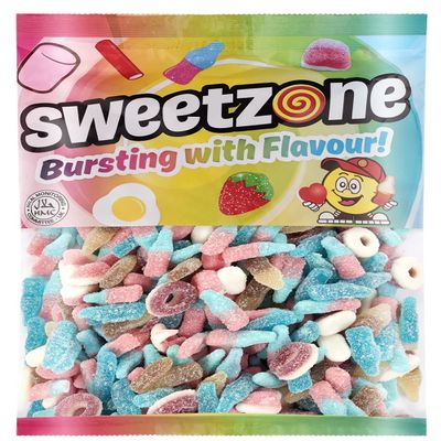 Sweetzone Fizzy Mix - 1KG - Pick and Mix Sweets - Halal