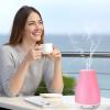 100ML Essential Oil Diffuser, Ultrasonic Cool Mist Aromatherapy Scented Oil Diffusers Humidifier, Waterless Auto-Off and 7 LED Light Colors for Bedroom, Yoga, SPA, Baby view 3