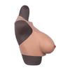 Halter Silicone Breastplates Realistic Artificial Boobs B-G Cup, Round Neck Halter Style Fake Tits for Male To Female Crossdressers Drag Queen Cosplay,Color 3,B Cup view 1