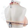 Halter Silicone Breastplates Realistic Artificial Boobs B-G Cup, Round Neck Halter Style Fake Tits for Male To Female Crossdressers Drag Queen Cosplay,Color 3,B Cup view 2