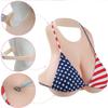 Halter Silicone Breastplates Realistic Artificial Boobs B-G Cup, Round Neck Halter Style Fake Tits for Male To Female Crossdressers Drag Queen Cosplay,Color 3,B Cup view 3