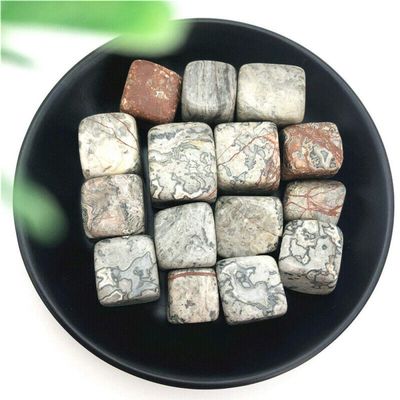 100g Natural Picasso Stone Quartz Crystal Cube Rocks Stones Polished Natural Stones and Minerals