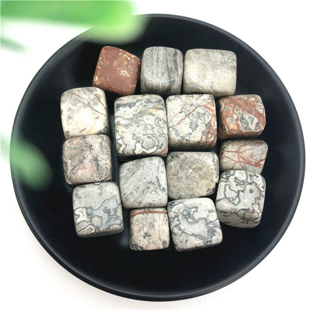 100g Natural Picasso Stone Quartz Crystal Cube Rocks Stones Polished Natural Stones and Minerals
