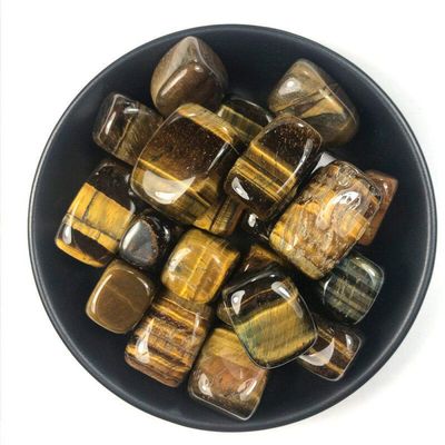 100g Large Natural Tiger Eye Tumbled Stone Irregular Polishing Natural Mineral Natural Stones and Minerals