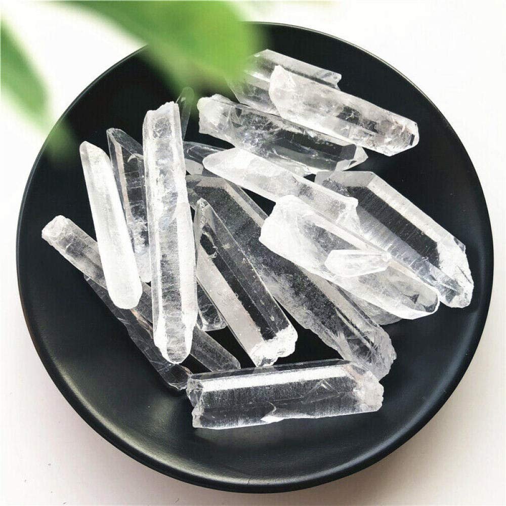 100g Natural Clear Pure Lemurian Seed White Quartz Crystal Point Terminated Wand Specimen Natural Stones and Minerals