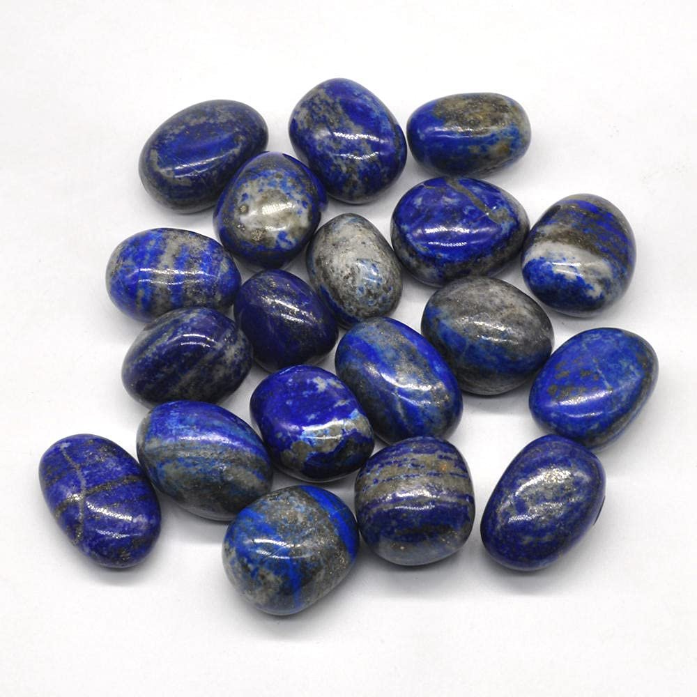 1/2lb Lapis Lazuli Natural Tumbled Stones Bulk Crystals Reiki Polished Gemstones Wicca Energy Supplies Aquarium Decor