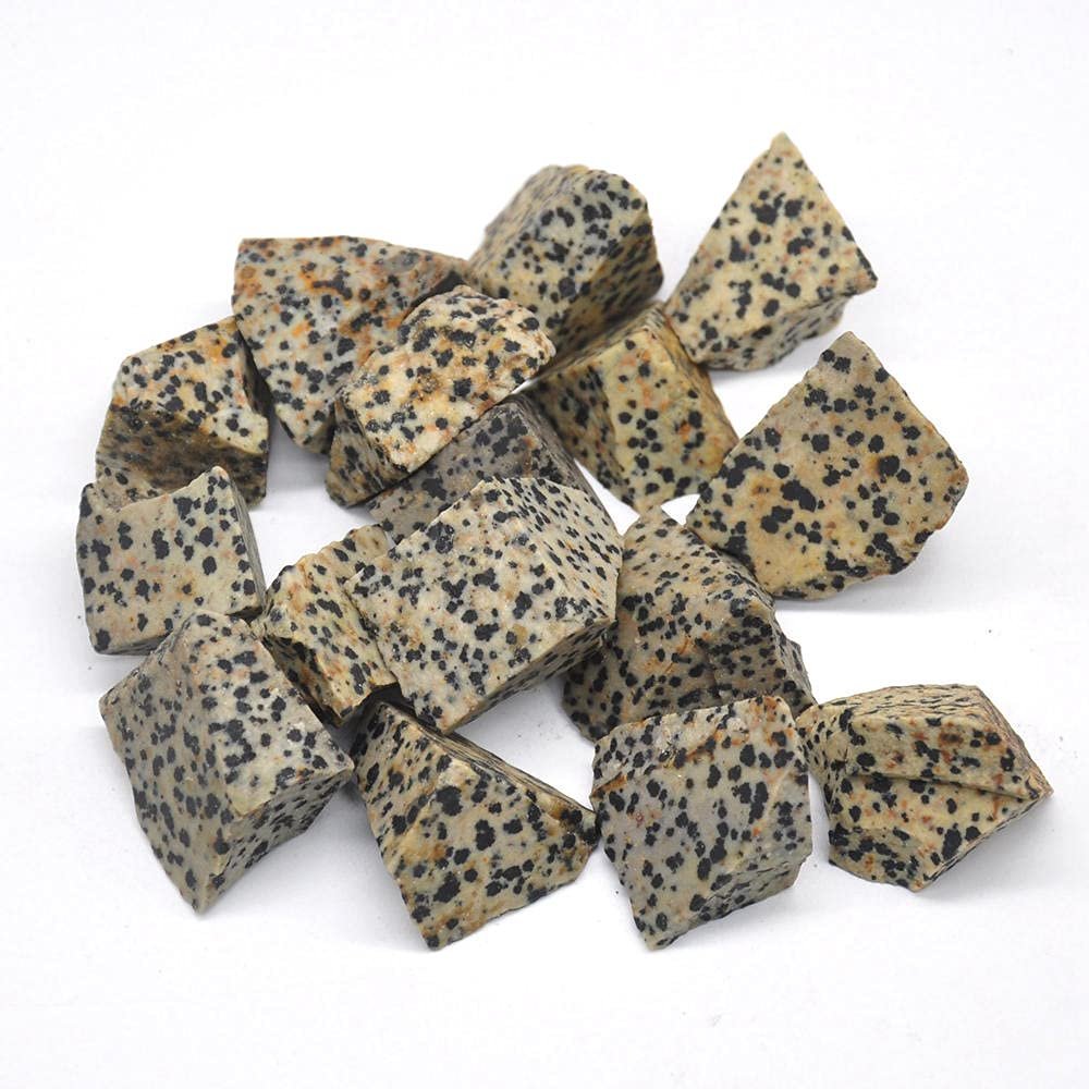 1/2lb Natural Dalmation Jasper Stones Rough Bulk Crystals Reiki Quartz Gemstones Energy Raw Gem Rock Minerals Specimen