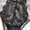 Top Fashion New Sexy Gold Velvet Lace Bra Two Piece Suit European and American Sexy Lingerie L view 2