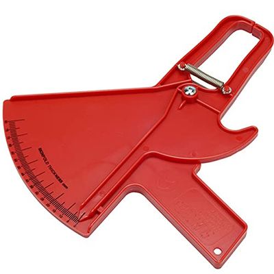 0-80mm Convenient Professional Slim Guide Skinfold Caliper Measure Body Fat Tester Analyzer Measurement Keep Health Fitness-Red