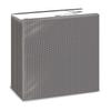 Fato - Dry Paper Napkins, Airlaid, Fabric Effect, Pack of 50, Size 40 x 40 cm Folded in 4, Titanium Black Design view 1
