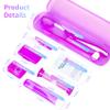 Annhua Braces Cleaning Kit 8 Pack, Orthodontic Travel Dental Care Set with Interdental Brushes, Brace Wax, Floss Threader, Oral Mirror & Timer - Portable for Teeth Aligners, Retainers - Purple view 2