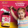 Kids Vitamin D3 1000 iu High Strength - Chewable Raspberry Flavour Vitamin D for Kids 4-12 Years, Vegan Society Registered Tablets not Gummies - 2 Months Supply - Made in The UK by YrHealth view 2