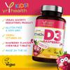 Kids Vitamin D3 1000 iu High Strength - Chewable Raspberry Flavour Vitamin D for Kids 4-12 Years, Vegan Society Registered Tablets not Gummies - 2 Months Supply - Made in The UK by YrHealth view 3