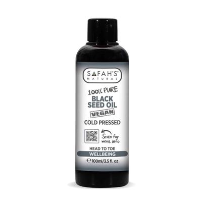 Safahs Natural - 100% Pure Cold Pressed Black Seed Oil - Ideal for Hair Growth, Hair Care, and Face - Natural Nourishment for Radiant Skin & Healthy Hair 100ml