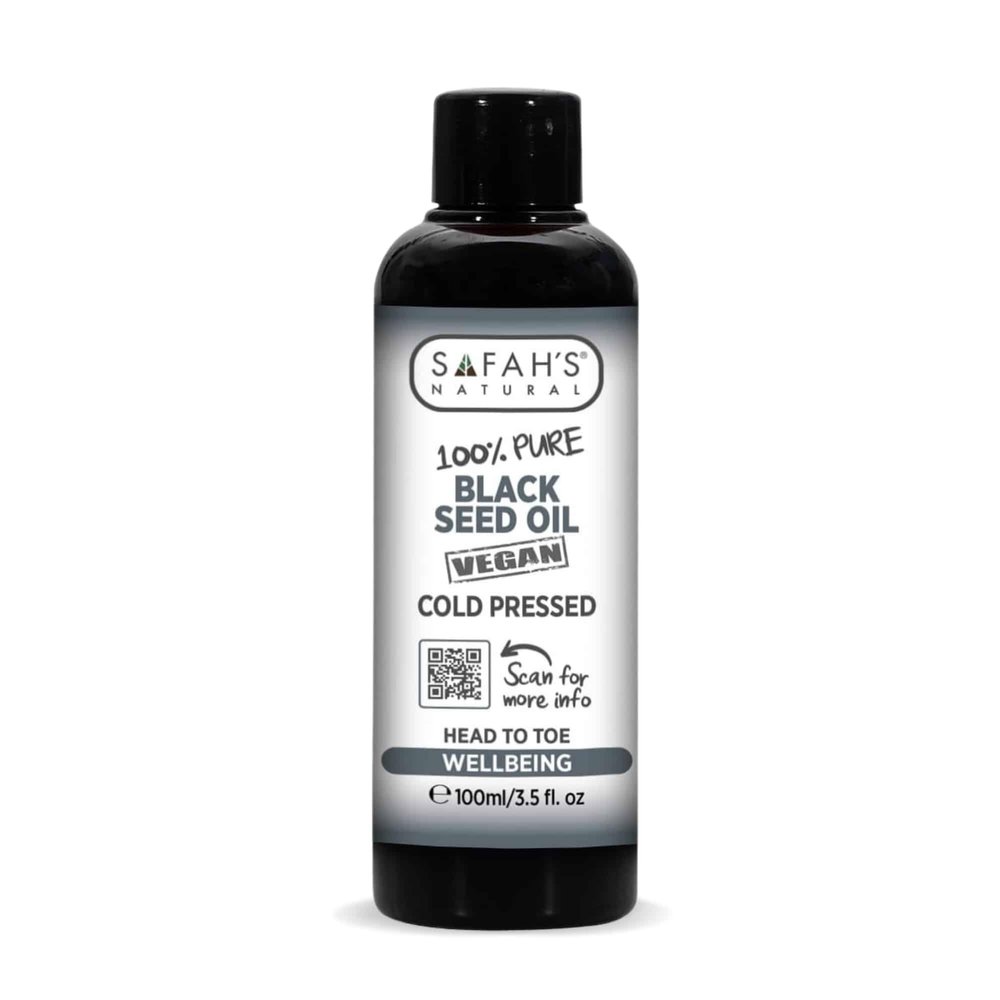 Safahs Natural - 100% Pure Cold Pressed Black Seed Oil - Ideal for Hair Growth, Hair Care, and Face - Natural Nourishment for Radiant Skin & Healthy Hair 100ml