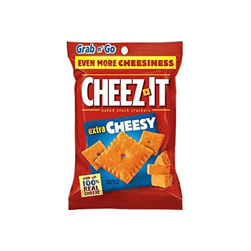 Cheez It Extra Cheesy Baked Snack Crackers - 6 x 3oz- 85g bags - American Crackers