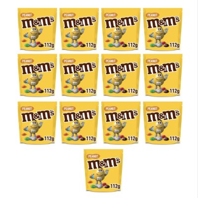 M&M's Chocolate Peanut Pouches, 112g - 13 Units