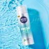 NIVEA MEN Fresh Kick Shaving Gel (200ml), Refreshing Shaving Gel, Shave Gel for Men Infused with Mint & Cactus Water, Mens Shave Gel view 2