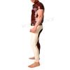 Tight-Fitting Latex Polo-Shirt Sexy Men s Latex T-Shirt (no Pants)-Pink_XXL view 2