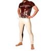 Tight-Fitting Latex Polo-Shirt Sexy Men s Latex T-Shirt (no Pants)-Pink_XXL view 3