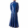 0.4MM Thickness Rubber Latex Blue Long Coat Latex Long Jacket-Clear_S view 2