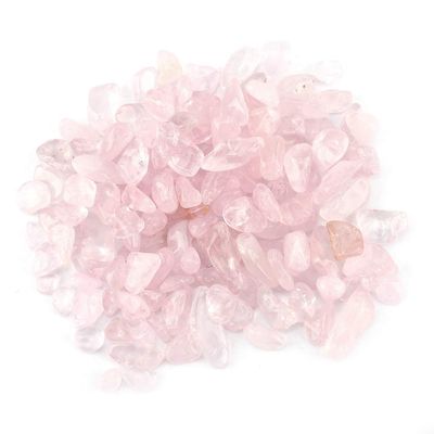 Alvinlite Chips Crystal Stone Crystal Quartz Tumbled Stone Chips Irregular Shaped Stones for Home Decorative(Pink)