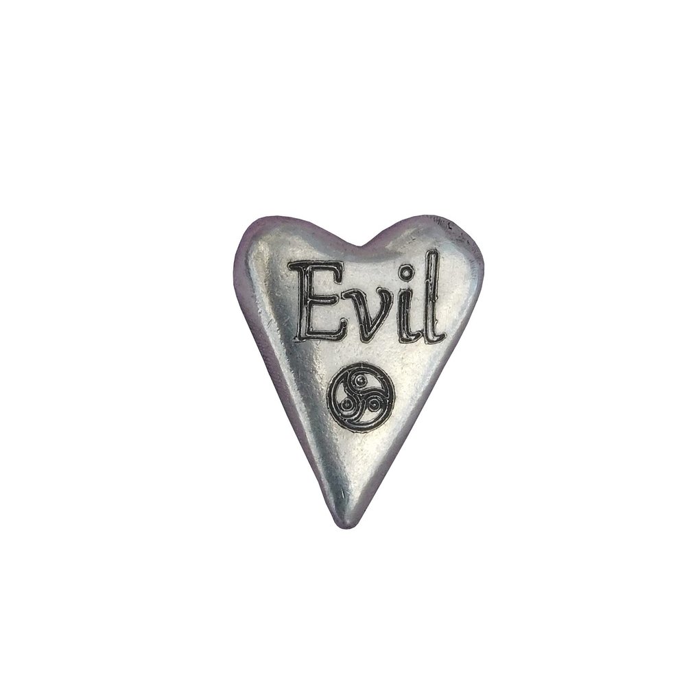 Heart Token, BDSM Sub Aftercare Token, Handmade in Fine Pewter by William Sturt