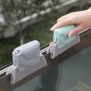 1Set Creative Groove Cleaning Brush,3pcs Detachable Door Window Track Cleaning Brushes+2 in 1 Magic Cleaning Brush with the Dustpan for Window, Sliding Door and Keyboards Cleaning view 3