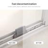 1Set Creative Groove Cleaning Brush,3pcs Detachable Door Window Track Cleaning Brushes+2 in 1 Magic Cleaning Brush with the Dustpan for Window, Sliding Door and Keyboards Cleaning view 4