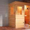 AIZYR Sauna Wooden Bucket and Ladle Kit - Handmade Sauna Spa Accessory with Plastic Liner for Family Sauna Bath view 4