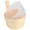 AIZYR Wooden Sauna Bucket with Ladle and Liner - Sauna Rooms Accessory Tools for Hotel or Sauna Room view 3