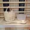 AIZYR 6L Handmade Wooden Sauna Bucket with Ladle and Plastic Liner, Sauna and Spa Accessory for Steam Room view 2