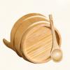 AIZYR Sauna Bucket with Ladle/Plastic Liner - Handmade Wooden Sauna Bucket Sauna Spa Accessory for Steam Room view 3
