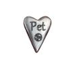 "BDSM Token, Submissive Pocket Token with the word ""Pet"", Aftercare Token, Handmade in Fine Pewter" view 1