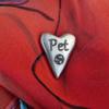 "BDSM Token, Submissive Pocket Token with the word ""Pet"", Aftercare Token, Handmade in Fine Pewter" view 2