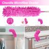 15PCS Microfiber Feather Duster Set Bendable & Washable with 100-inch Extension Pole Dusters for Cleaning High Ceiling Fan, Blinds, Cars, Furniture, Cleaning Tools Kit for Women view 4