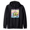 Snack Ramen Noodles Kawaii Narwhal Milk 90's Japanese Retro Zip Hoodie view 1