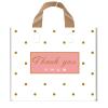 Thank You Bags Shopping Bags, 50 Pack Bulk Merchandise Bags Plastic Boutique Bags for Small Business Retail Bags for Customers Parties Favors Goody Bags(Medium,12"x14") view 1