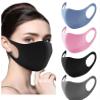 4 PACK Colour Fabric Face Cover 4 Pieces Black Grey Pink Blue by Protectafile 4 IN A PACK view 1
