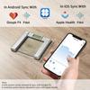 Vitafit 250kg Digital Bathroom Scales for Body Weight and BMI Via Smart APP, High Accuracy Assured by Weighing Professional SINCE 2001, 8mm Tempered Glass, Extra Large Blue Backlit LCD, Silver view 3